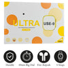 Smart Watch Ultra U.S.E | 9-in-1 Fitness Tracker with Heart Rate Monitor, Sleep Tracker & Free AirPods | High-Resolution Touchscreen, Water-Resistant & Bluetooth 5.0